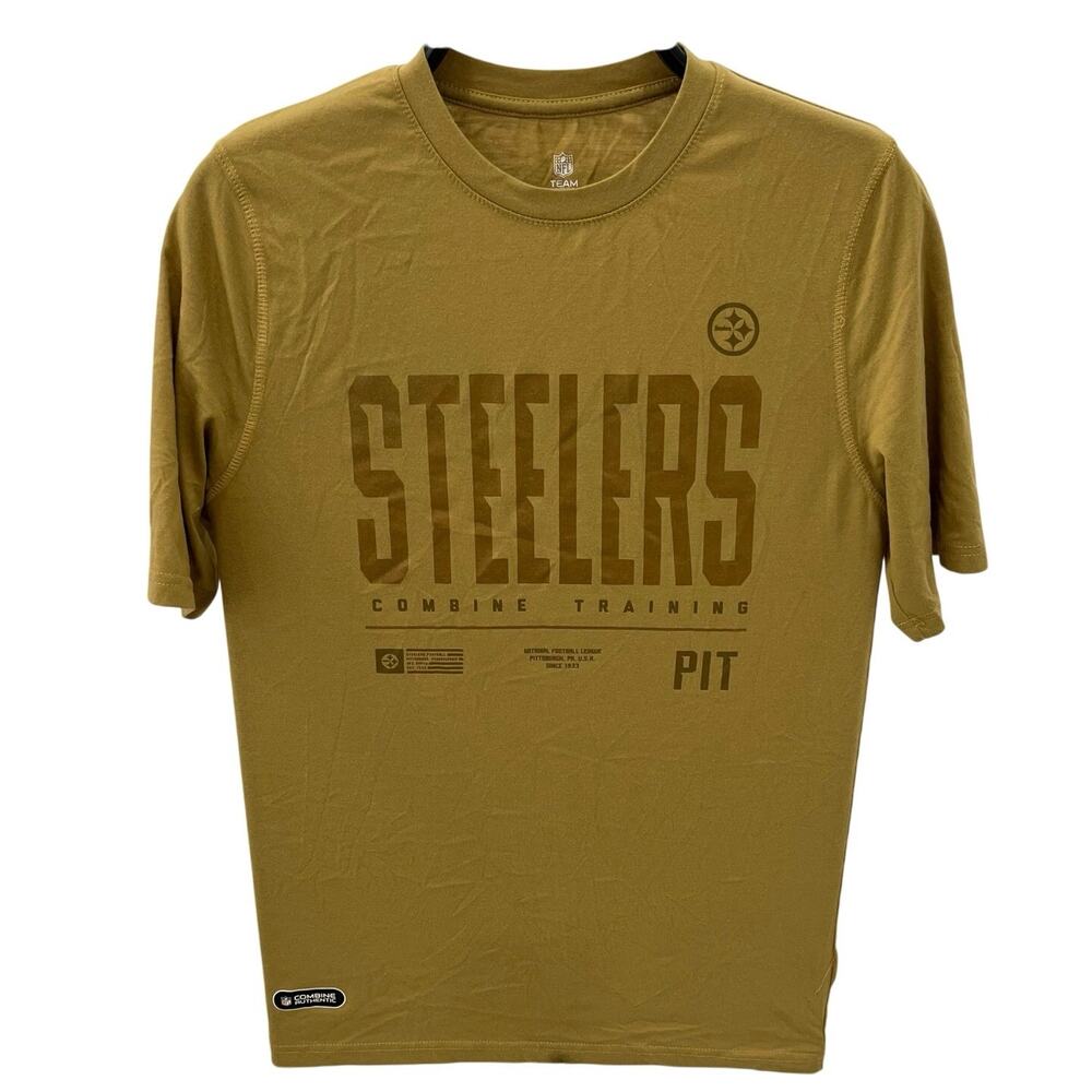 NFL Team Apparel Men's SM Pittsburgh Steelers Combine Training Graphic T-shirt